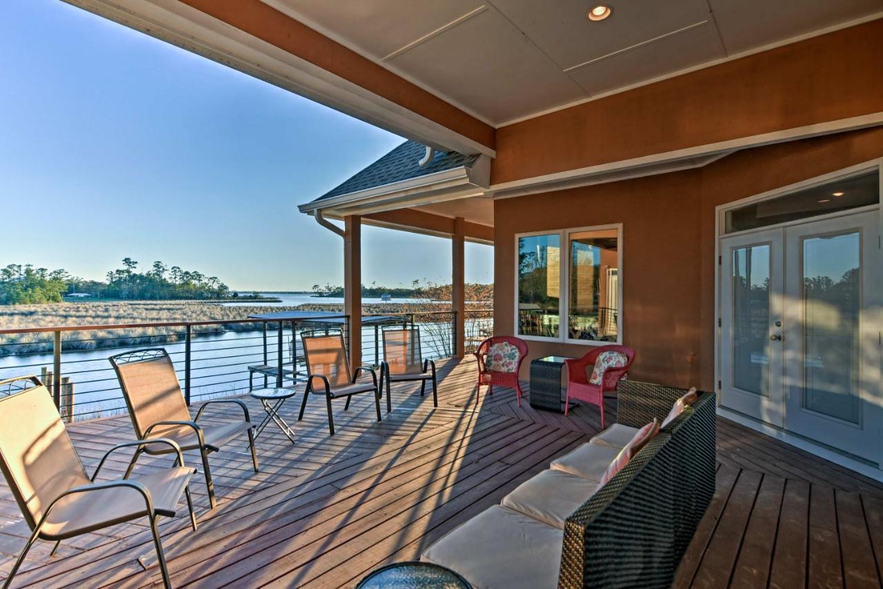 Gorgeous Ocean Springs Waterfront Home With Dock! Exterior foto